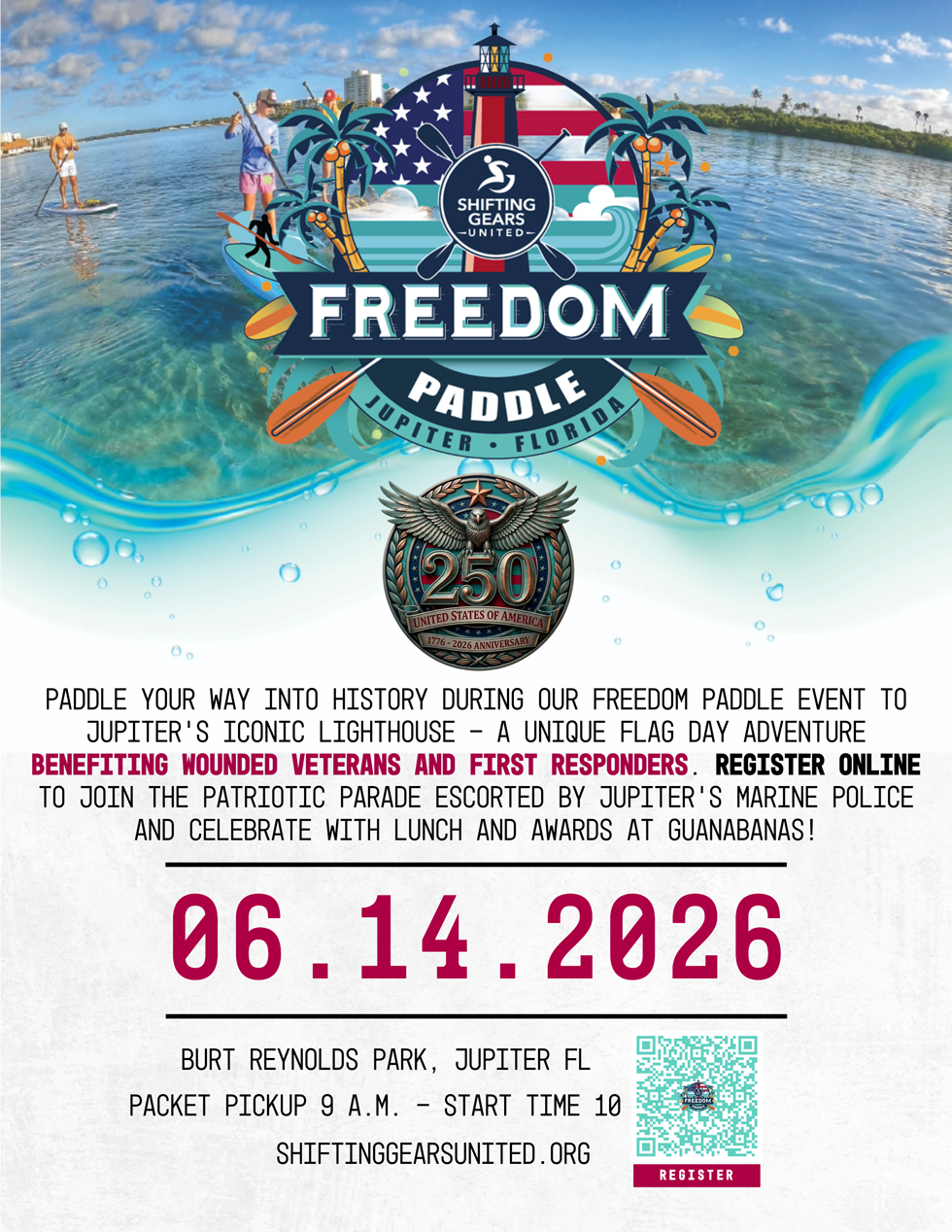 Flyer for Freedom Paddle 2026